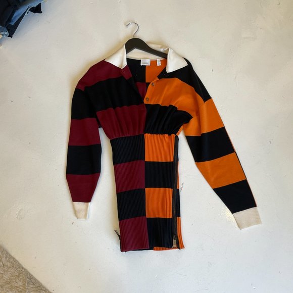 BURBERRY Stripe Polo Dress - Picture 2 of 4